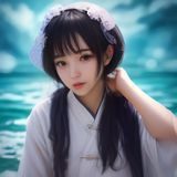 民乐乐团演奏现场，二胡与琵琶演奏家并排坐在舞台上，传统服饰，国风氛围浓郁